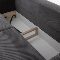 Exline Sofy^Sofa 3-osobowa sztruksowa szara RICO NEW