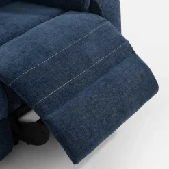 Sofy^Sofa 3-osobowa z funkcją relaks niebieska ZATRI