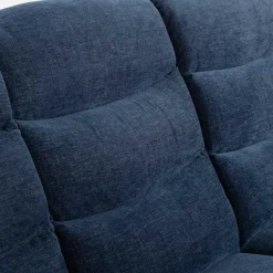 Sofy^Sofa 3-osobowa z funkcją relaks niebieska ZATRI