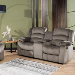 Hot Sofa 2-osobowa z funkcją relaks i barkiem ZOLKA