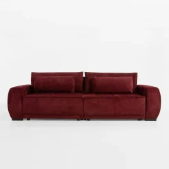 inny Sofy^Sofa rozkładana bordowa MEGALOS