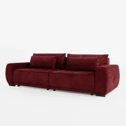 inny Sofy^Sofa rozkładana bordowa MEGALOS