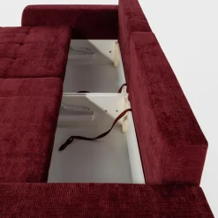 inny Sofy^Sofa rozkładana bordowa MEGALOS