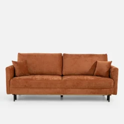 Outlet Comfort Line Sofa rozkładana ceglasta CAVA