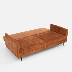 Outlet Comfort Line Sofa rozkładana ceglasta CAVA