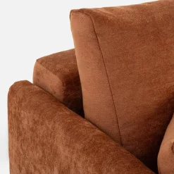 Outlet Comfort Line Sofa rozkładana ceglasta CAVA