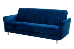 Sofy^Sofa rozkładana granatowa PORTO