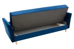 Sofy^Sofa rozkładana granatowa PORTO