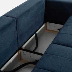 inny Sofy^Sofa rozkładana granatowa CORTONA