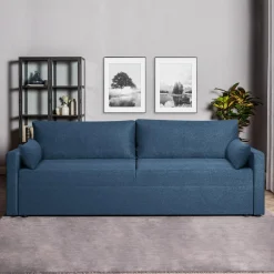 Sofy^Sofa rozkładana granatowa TAGO