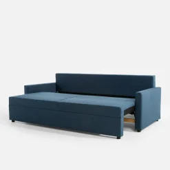 Sofy^Sofa rozkładana granatowa TAGO