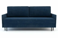 Exline Sofy^Sofa rozkładana granatowa NELLY