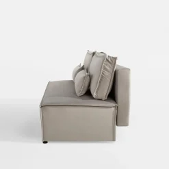 Mavik Sofy^Sofa rozkładana jasnoszara DUE