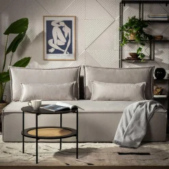 Mavik Sofy^Sofa rozkładana jasnoszara DUE