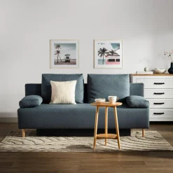 Exline Sofy^Sofa rozkładana niebieska TREVISO