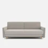 Discount Sofa rozkładana 3-osobowa beżowa LISA