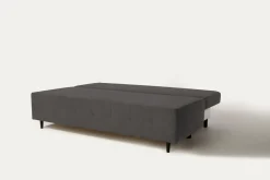 Exline Sofy^Sofa rozkładana 3-osobowa ciemnoszara ARIEL