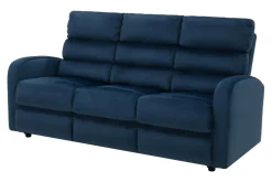 Discount Sofa rozkładana 3-osobowa granatowa SWELL