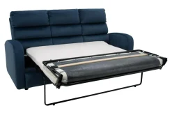Discount Sofa rozkładana 3-osobowa granatowa SWELL