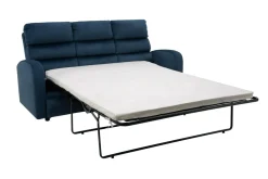 Discount Sofa rozkładana 3-osobowa granatowa SWELL