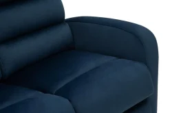 Discount Sofa rozkładana 3-osobowa granatowa SWELL