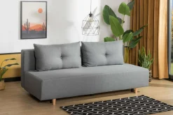 Clearance Exline Sofa rozkładana 3-osobowa jasnoszara OTTA BIS