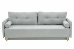 Sofy^Sofa rozkładana 3-osobowa jasnoszara TAMPA