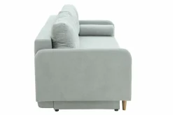 Sofy^Sofa rozkładana 3-osobowa jasnoszara TAMPA