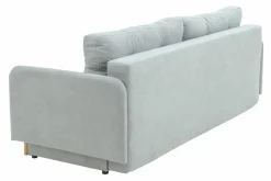 Sofy^Sofa rozkładana 3-osobowa jasnoszara TAMPA