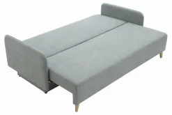 Sofy^Sofa rozkładana 3-osobowa jasnoszara TAMPA