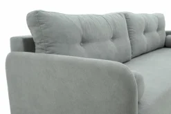 Sofy^Sofa rozkładana 3-osobowa jasnoszara TAMPA
