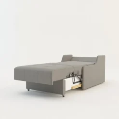New Sofa rozkładana 1-osobowa jasnoszara MATI I