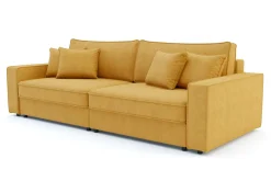 Sofy^Sofa rozkładana 4-osobowa MARKOS musztardowy