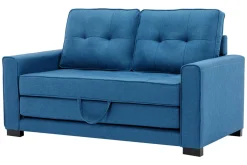 Sofy^Sofa rozkładana 2-osobowa niebieska WARIANO