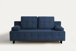 Discount Exline Sofa rozkładana 3-osobowa niebieska ARIEL