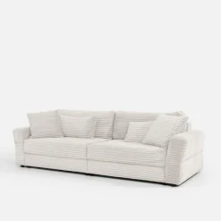 New Sofa rozkładana 4-osobowa NOEMI kremowy