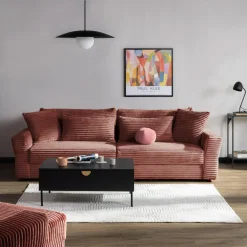 New Sofa rozkładana 4-osobowa NOEMI pudrowy róż