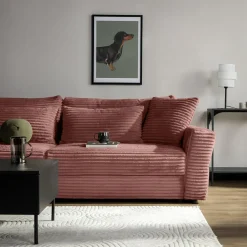 New Sofa rozkładana 4-osobowa NOEMI pudrowy róż