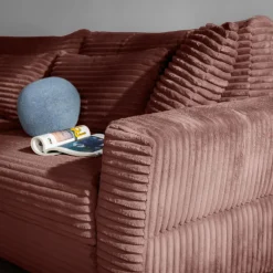 New Sofa rozkładana 4-osobowa NOEMI pudrowy róż