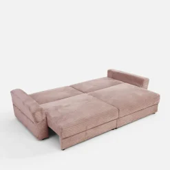 New Sofa rozkładana 4-osobowa NOEMI pudrowy róż