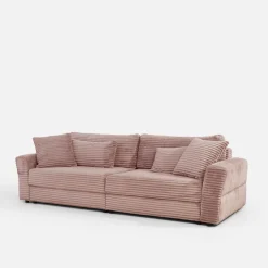New Sofa rozkładana 4-osobowa NOEMI pudrowy róż
