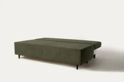 Discount Exline Sofa rozkładana 3-osobowa oliwkowa ARIEL