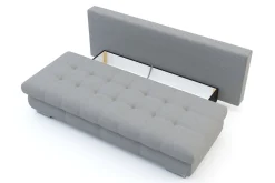 Clearance Sofa rozkładana 3-osobowa szara PRATO