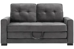 Sofy^Sofa rozkładana 2-osobowa szara WARIANO