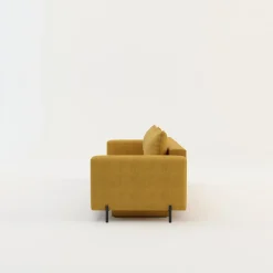 Exline Sofy^Sofa rozkładana 3-osobowa żółta ARELLA