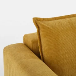 Exline Sofy^Sofa rozkładana 3-osobowa żółta ARELLA