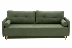 Sofy^Sofa rozkładana 3-osobowa zielona TAMPA