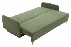 Sofy^Sofa rozkładana 3-osobowa zielona TAMPA
