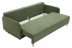 Sofy^Sofa rozkładana 3-osobowa zielona TAMPA