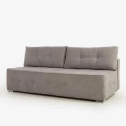 Sofy^Sofa rozkładana piaskowa ROSIE